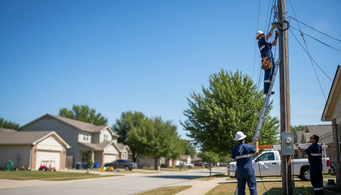 Residential electrician providing installation services in Baldwin Place, NY